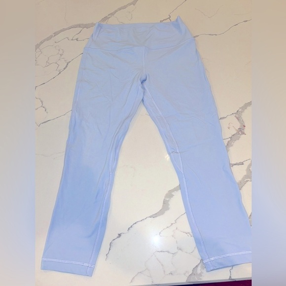 lululemon Align™ High-Rise Crop 23" Pastel Blue Size 10 - Picture 2 of 6